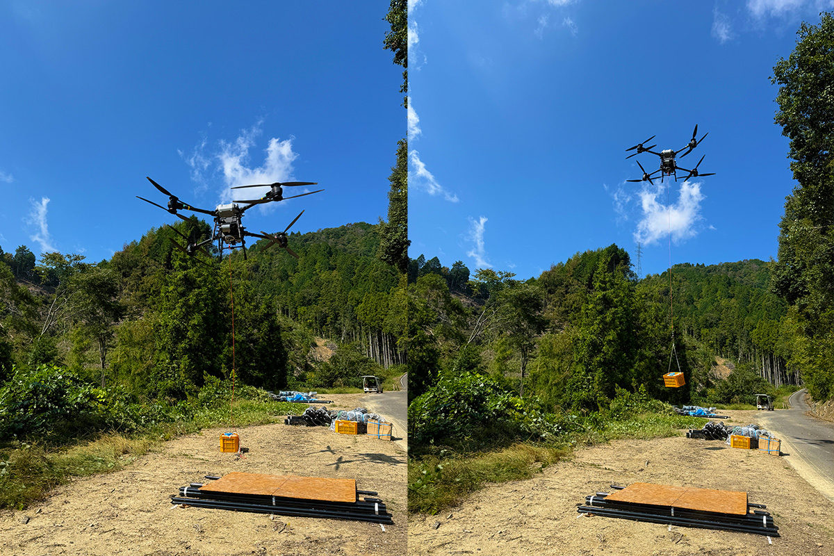 ドローン運搬