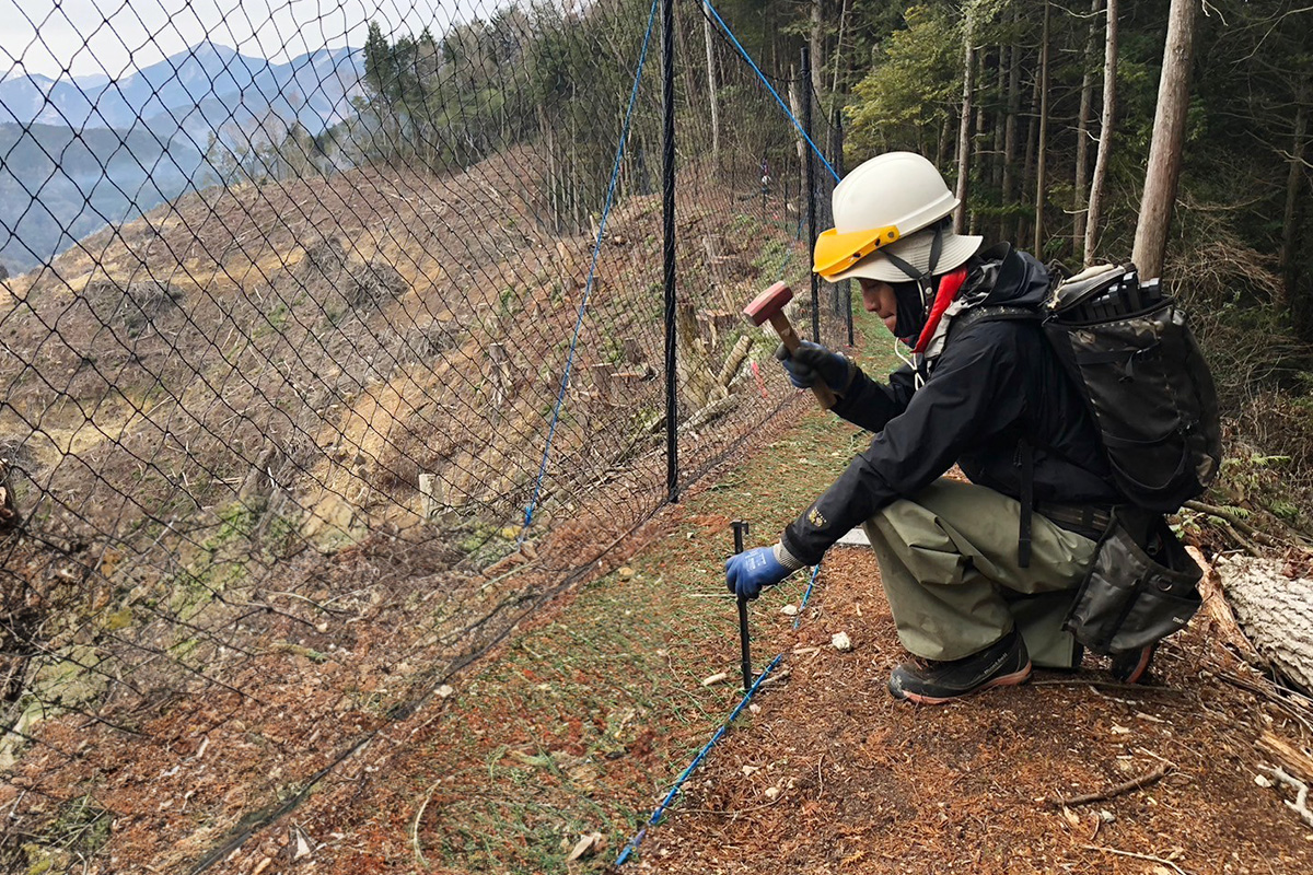山城町瀬貝_実績4:ネット設置
