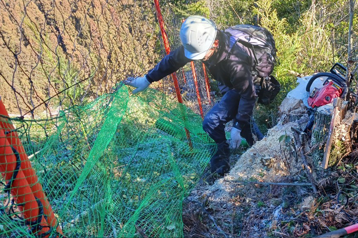 井路ノ下_実績4:動物被害防除ネット設置