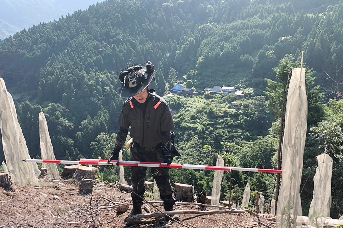 井川_実績4:動物被害防除ネット設置